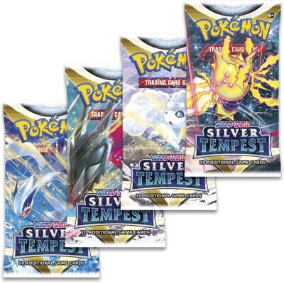 Pokémon - Pokemon TCG: Sword & Shield - Silver Tempest Booster Pack Pokémon - Pokemon TCG: Sword & Shield - Silver Tempest Booster Pack
