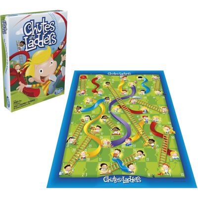 Hasbro - Chutes and Ladders - Board Game - GAMES (MISC) - Multicolor Hasbro - Chutes and Ladders - Board Game - GAMES (MISC) - Multicolor