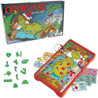 USAoploy - Dr. Seuss The Grinch Operation Board Game - Green USAoploy - Dr. Seuss The Grinch Operation Board Game - Green