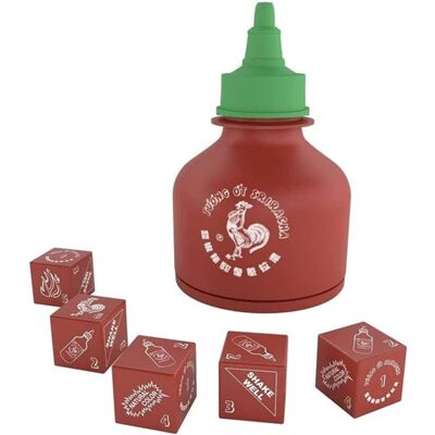 USAoploy - Sriracha Yahtzee Dice Game - Red USAoploy - Sriracha Yahtzee Dice Game - Red