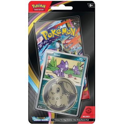 Pokémon - Pokemon ME4 Mega Evolution Chaos Rising Checklane Blister Toxel Pokémon - Pokemon ME4 Mega Evolution Chaos Rising Checklane Blister Toxel