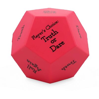 ICUP - Truth or Dare Large Foam Dice Rolling Game - Red ICUP - Truth or Dare Large Foam Dice Rolling Game - Red