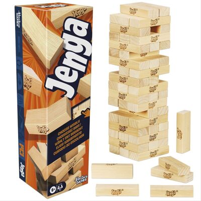 Hasbro - Jenga - Stacking Tower Party Game - GAMES (MISC) - Multicolor Hasbro - Jenga - Stacking Tower Party Game - GAMES (MISC) - Multicolor