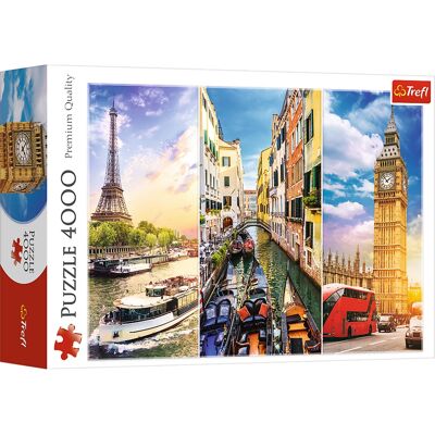 Trefl - Red 4000 Piece Puzzle - Trip around Europe Trefl - Red 4000 Piece Puzzle - Trip around Europe