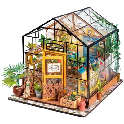 Robotime - Rolife 3D Wooden Puzzles DG104 Cathy’s Flower House DIY Miniature House - Brown Robotime - Rolife 3D Wooden Puzzles DG104 Cathy’s Flower House DIY Miniature House - Brown