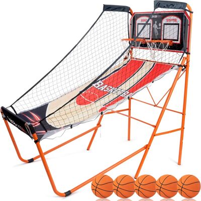 Deco Gear - Indoor 1-4 Player, LED Scoreboard, 8 Game Modes, 5 Balls Arcade Basketball Game BB01 Deco Gear - Indoor 1-4 Player, LED Scoreboard, 8 Game Modes, 5 Balls Arcade Basketball Game BB01