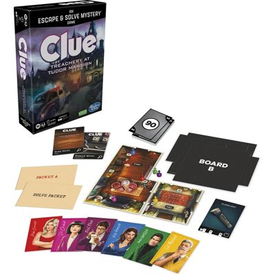 Hasbro - Clue: Treachery at Tudor Mansion - Escape & Solve Mystery Board Game - GAMES (MISC) - Multicolor Hasbro - Clue: Treachery at Tudor Mansion - Escape & Solve Mystery Board Game - GAMES (MISC) - Multicolor