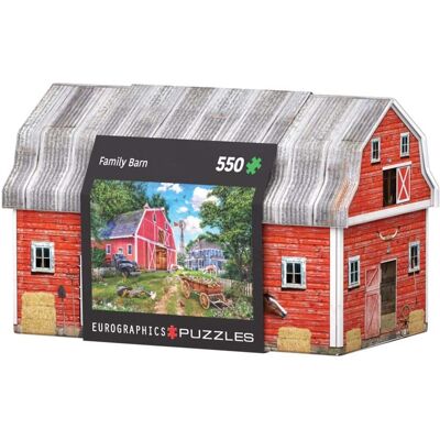 Eurographics - Family Farm Tin Jigsaw Puzzle Multicolored 550 pc Eurographics - Family Farm Tin Jigsaw Puzzle Multicolored 550 pc