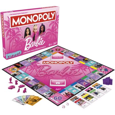 Hasbro - Monopoly: Barbie Edition - Board Game - GAMES (MISC) - Multicolor Hasbro - Monopoly: Barbie Edition - Board Game - GAMES (MISC) - Multicolor