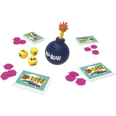 Hasbro - Ka-Blab! Family Game Blurt It Out Before Time Runs Out - Blue Hasbro - Ka-Blab! Family Game Blurt It Out Before Time Runs Out - Blue