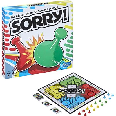 Hasbro - Sorry! - Board Game - GAMES (MISC) - Multicolor Hasbro - Sorry! - Board Game - GAMES (MISC) - Multicolor