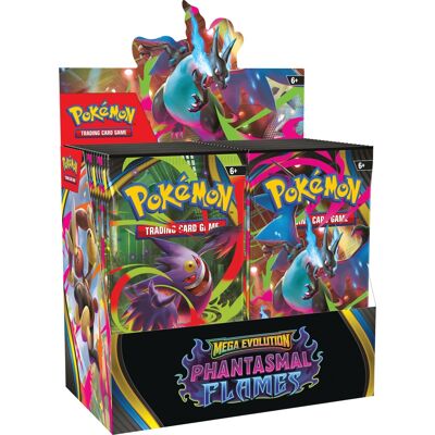 Pokémon - Trading Card Game: Mega Evolution - Phantasmal Flames Booster Box (36 Packs) Pokémon - Trading Card Game: Mega Evolution - Phantasmal Flames Booster Box (36 Packs)