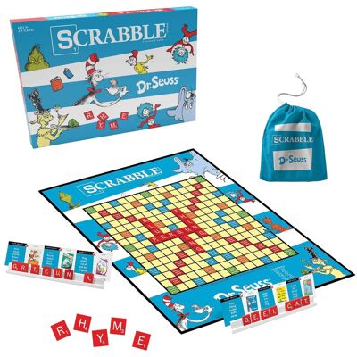 USAoploy - Dr. Seuss Scrabble Word Game - Multi-Color USAoploy - Dr. Seuss Scrabble Word Game - Multi-Color