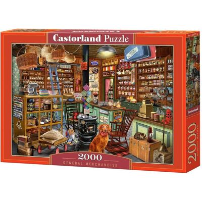 Castorland - 2000 Piece Jigsaw Puzzles, General Merchandise, old style American store, Adult Puzzles, C-200771-2 - Red Castorland - 2000 Piece Jigsaw Puzzles, General Merchandise, old style American store, Adult Puzzles, C-200771-2 - Red