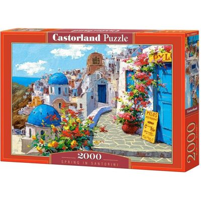 2000 Piece Jigsaw Puzzles, Spring in Santorini, Greece, Adult Puzzles, Castorland C-200603-2 - Red 2000 Piece Jigsaw Puzzles, Spring in Santorini, Greece, Adult Puzzles, Castorland C-200603-2 - Red