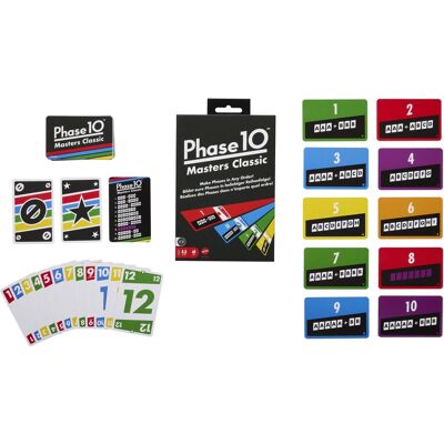 Mattel - Phase 10 Masters Classic Card Game - COLLECTIBLES - Multicolor Mattel - Phase 10 Masters Classic Card Game - COLLECTIBLES - Multicolor