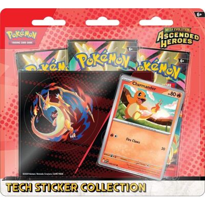 Pokémon - Trading Card Game: Mega Evolution - Ascended Heroes Tech Sticker Collection- Charmander Pokémon - Trading Card Game: Mega Evolution - Ascended Heroes Tech Sticker Collection- Charmander