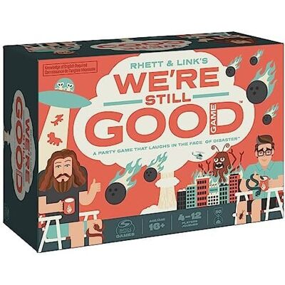 SpinMaster Games - Rhett & Link We’re Still Good Party Card Game for Adults & Teens, 4–12 Players, Ages 16+ - Multicolour SpinMaster Games - Rhett & Link We’re Still Good Party Card Game for Adults & Teens, 4–12 Players, Ages 16+ - Multicolour