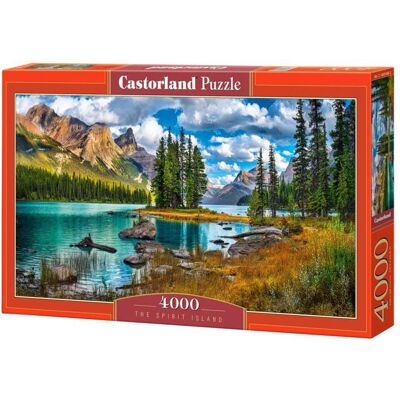 Castorland - 4000 Piece Jigsaw Puzzles, The Spirit Island, Landscape, Icelandic nature, Adult Puzzles, C-400188-2 - Red Castorland - 4000 Piece Jigsaw Puzzles, The Spirit Island, Landscape, Icelandic nature, Adult Puzzles, C-400188-2 - Red