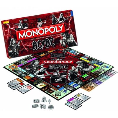 USAoploy - Monopoly AC/DC Boardgame - Red/Black USAoploy - Monopoly AC/DC Boardgame - Red/Black