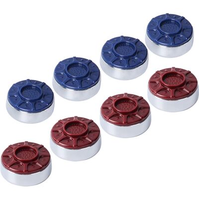 GSE Games & Sports Expert - 2-5/16" (59mm) Shuffleboard Pucks Set of 8 for Shuffleboard Table Accessories(Chrome, 2-5/16") - Blue/Red GSE Games & Sports Expert - 2-5/16" (59mm) Shuffleboard Pucks Set of 8 for Shuffleboard Table Accessories(Chrome, 2-5/16") - Blue/Red
