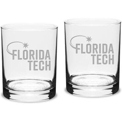 Jardine - Florida Tech Panthers 14oz. 2-Piece Classic Double Old-Fashioned Glass Set - Multicolor Jardine - Florida Tech Panthers 14oz. 2-Piece Classic Double Old-Fashioned Glass Set - Multicolor