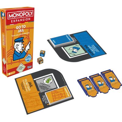 Hasbro - Monopoly - Expansion Pack: Go to Jail - GAMES (MISC) - Multicolor Hasbro - Monopoly - Expansion Pack: Go to Jail - GAMES (MISC) - Multicolor