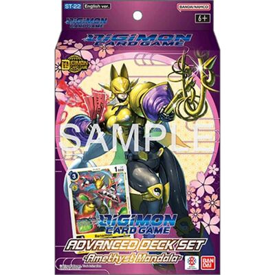 Bandai - Digimon - Trading Card Game: Amethyst Mandala Advanced Starter Deck 22 (ST-22) Bandai - Digimon - Trading Card Game: Amethyst Mandala Advanced Starter Deck 22 (ST-22)