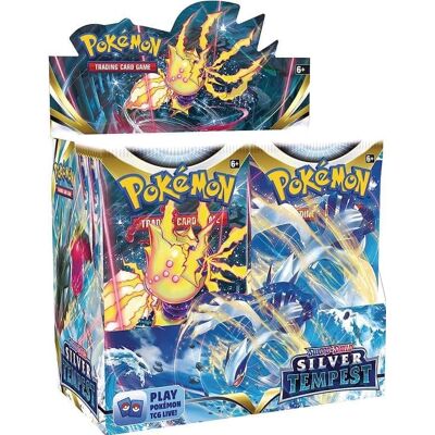 Pokémon - Pokemon TCG: Sword & Shield - Silver Tempest Booster Box - 36 Packs Pokémon - Pokemon TCG: Sword & Shield - Silver Tempest Booster Box - 36 Packs