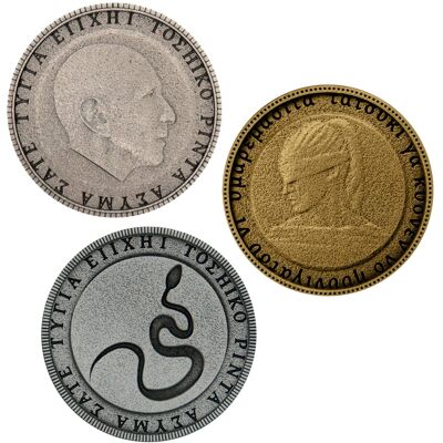 Fanattik - Silent Hill Room 105 Limited Edition Puzzle Coins Set Of 3 - Bronze Fanattik - Silent Hill Room 105 Limited Edition Puzzle Coins Set Of 3 - Bronze