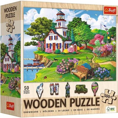 Trefl - Wood Summer Haven 500 +1 Wooden Puzzle Trefl - Wood Summer Haven 500 +1 Wooden Puzzle