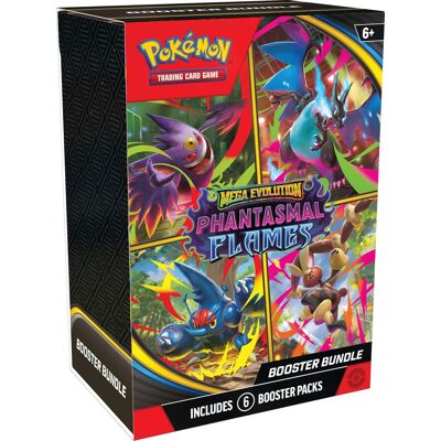 Pokémon - Trading Card Game: Mega Evolution - Phantasmal Flames 6Pk Booster Bundle Pokémon - Trading Card Game: Mega Evolution - Phantasmal Flames 6Pk Booster Bundle