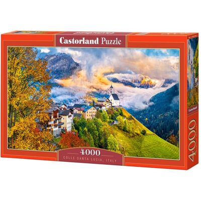 4000 Piece Jigsaw Puzzles, Colle Santa Lucia, Italy, Mountain Landscape, Adult Puzzles, Castorland C-400164-2 - Red 4000 Piece Jigsaw Puzzles, Colle Santa Lucia, Italy, Mountain Landscape, Adult Puzzles, Castorland C-400164-2 - Red