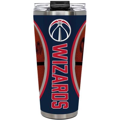 Great American Products - Washington Wizards 32oz. Big Slim Game Ball Travel Tumbler - Brown Great American Products - Washington Wizards 32oz. Big Slim Game Ball Travel Tumbler - Brown