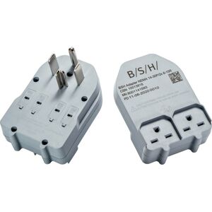 Bosch - 240-Volt NEMA 14-30P to 6-15R 4-Prong Dryer Power Cord Plug Adaptor - Multi Bosch - 240-Volt NEMA 14-30P to 6-15R 4-Prong Dryer Power Cord Plug Adaptor - Multi