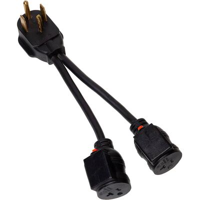 4-Prong 240V to 120V Plug Adapter for GE Profile Washer/Dryer Combo - Black 4-Prong 240V to 120V Plug Adapter for GE Profile Washer/Dryer Combo - Black