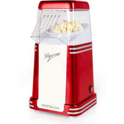 Nostalgia - Retro 8-Cup Hot Air Popcorn Maker - Red Nostalgia - Retro 8-Cup Hot Air Popcorn Maker - Red