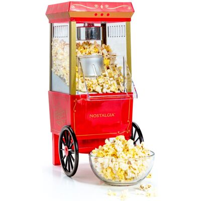 Nostalgia - 12-Cup Hot Air Popcorn Maker - Red Nostalgia - 12-Cup Hot Air Popcorn Maker - Red