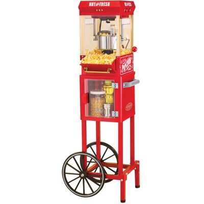 Nostalgia - KPM200CART Vintage 2.5-Ounce Popcorn Cart - 45 Inches Tall - Red Nostalgia - KPM200CART Vintage 2.5-Ounce Popcorn Cart - 45 Inches Tall - Red