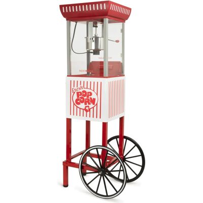 Nostalgia - Vintage 2.5-oz. Popcorn Cart, 45-Inches Tall - Red Nostalgia - Vintage 2.5-oz. Popcorn Cart, 45-Inches Tall - Red