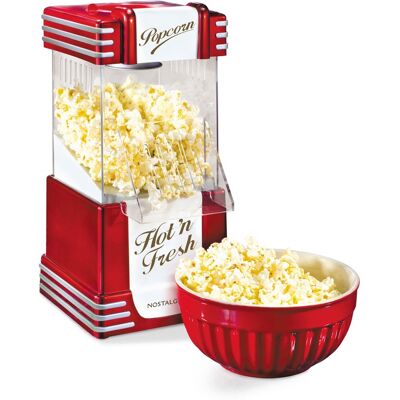 Nostalgia - 12-Cup Hot Air Popcorn Maker - Red Nostalgia - 12-Cup Hot Air Popcorn Maker - Red