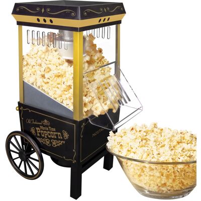 Nostalgia - 12-Cup Hot Air Popcorn Maker - Black Nostalgia - 12-Cup Hot Air Popcorn Maker - Black