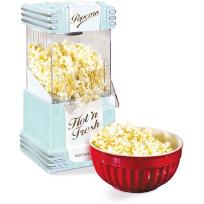 Nostalgia - 12-Cup Hot Air Popcorn Maker - Aqua Nostalgia - 12-Cup Hot Air Popcorn Maker - Aqua