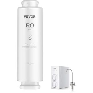 VEVOR - Reverse Osmosis System, 600 GPD 10-stage Reverse Osmosis Water Filter Replacement, RO Filter Cartridge for 24 Months - White VEVOR - Reverse Osmosis System, 600 GPD 10-stage Reverse Osmosis Water Filter Replacement, RO Filter Cartridge for 24 Months - White