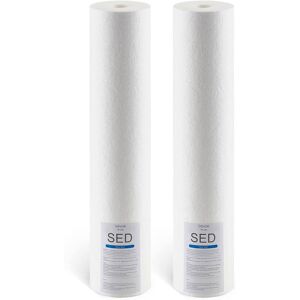 VEVOR - Whole House Water Filter Replacement Cartridge,4.5"x20" Polypropylene Sediment Filter for 3Stage Water Filtration System - White VEVOR - Whole House Water Filter Replacement Cartridge,4.5"x20" Polypropylene Sediment Filter for 3Stage Water Filtration System - White