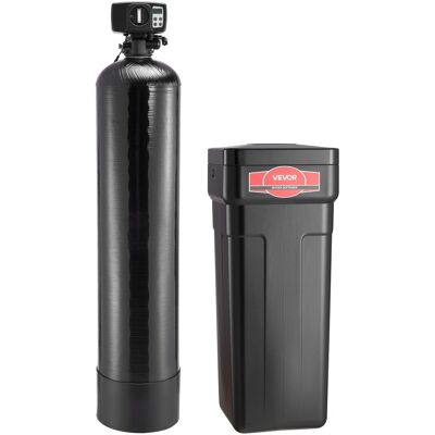 VEVOR - Water Softener, 48,000 Grains Whole House Water Softener System, with Automatic Digital Control Head, for 3-4 Bathrooms - Black VEVOR - Water Softener, 48,000 Grains Whole House Water Softener System, with Automatic Digital Control Head, for 3-4 Bathrooms - Black