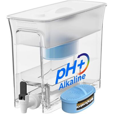 Waterdrop - WFD-40W-L-A Water Filter Dispenser, Alkaline Filtration Water Purifier, with 1+1 Filters - White Waterdrop - WFD-40W-L-A Water Filter Dispenser, Alkaline Filtration Water Purifier, with 1+1 Filters - White
