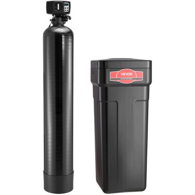VEVOR - Water Softener, 64,000 Grains Whole House Water Softener System, with Automatic Digital Control Head, for 5-6 Bathrooms - Black VEVOR - Water Softener, 64,000 Grains Whole House Water Softener System, with Automatic Digital Control Head, for 5-6 Bathrooms - Black