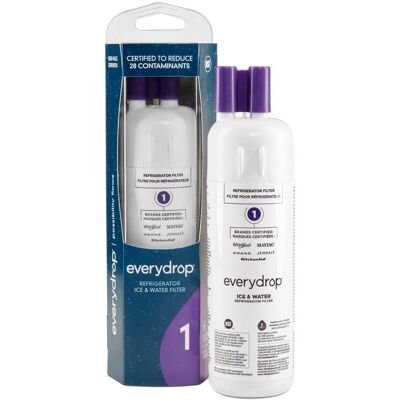 Whirlpool - Everydrop 1 Ice and Water Filter - White Whirlpool - Everydrop 1 Ice and Water Filter - White