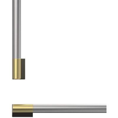 Fisher & Paykel - Pro Round Flush Handle Kit for Integrated Refrigerator Freezer, 36" - Brass Fisher & Paykel - Pro Round Flush Handle Kit for Integrated Refrigerator Freezer, 36" - Brass
